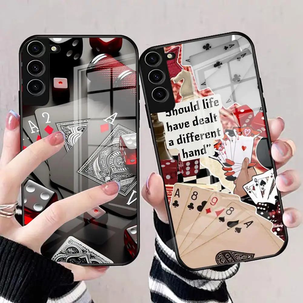 dados-estacas-pokers-caso-de-telefone-para-samsung-s25-edge-ultra-s23-s22-s21-s20-ultra-plus-s24-fe-a54-a53-a25-capa-de-vidro