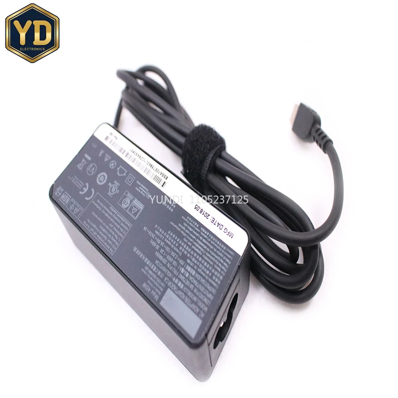 YD 20V 2.25A 45W AC adaptador de corriente ADLX45YCC3A ADLX45ULCC2A USB-C tipo C cargador de ordenador portátil para Lenovo ThinkPad X280 T480 T480s T580