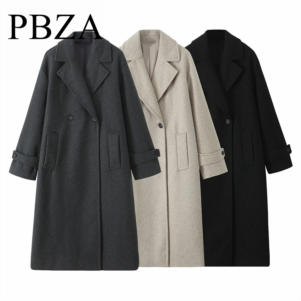 

2024 Autumn/Winter New Women's Regular Collection Korean Edition Soft Loose Collar Long Sleeve Coat