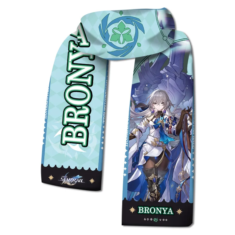 

Anime Game Honkai: Star Rail Cos Luocha Silver Wolf Kafka Bronya Etc. Unisex 156x25cm Winter Warm Accessory Scarf Gift