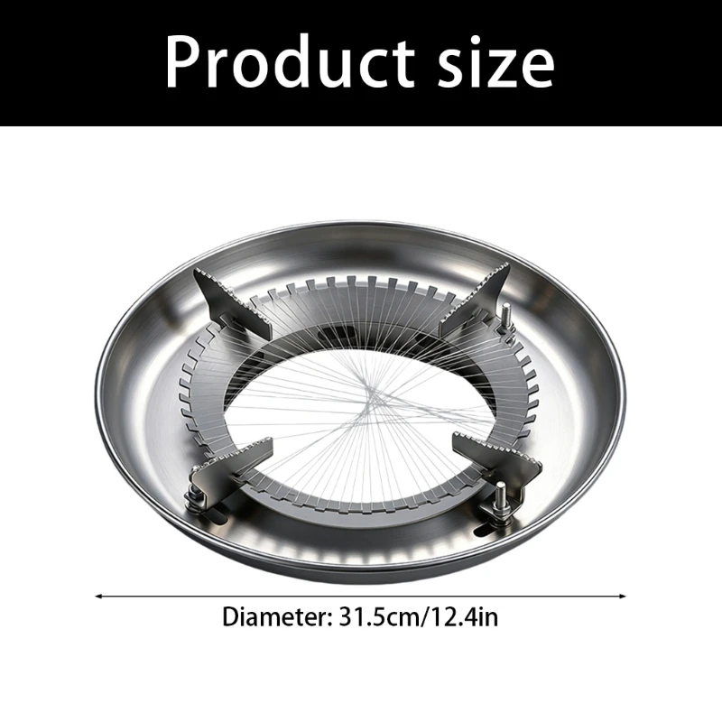 Gas Stove Windproof Flame Concentrator Stovetop Burners Support Rack for Cooking HX6C