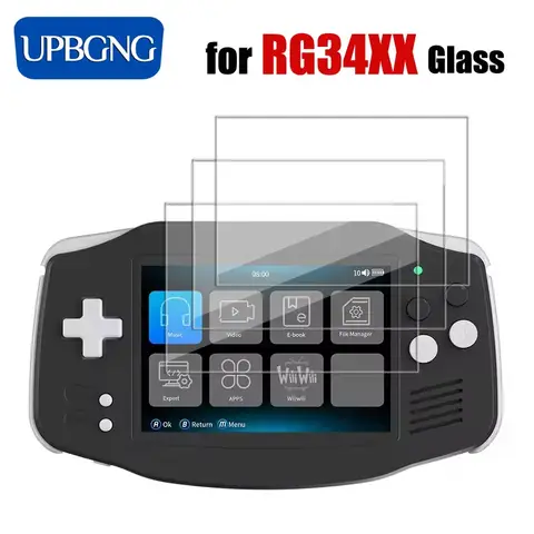 ANBERNIC RG 34XX 용 보호 강화 유리, 스크래치 방지 화면 보호 필름, 유리 액세서리, 1 개, 2 개, 3 개
