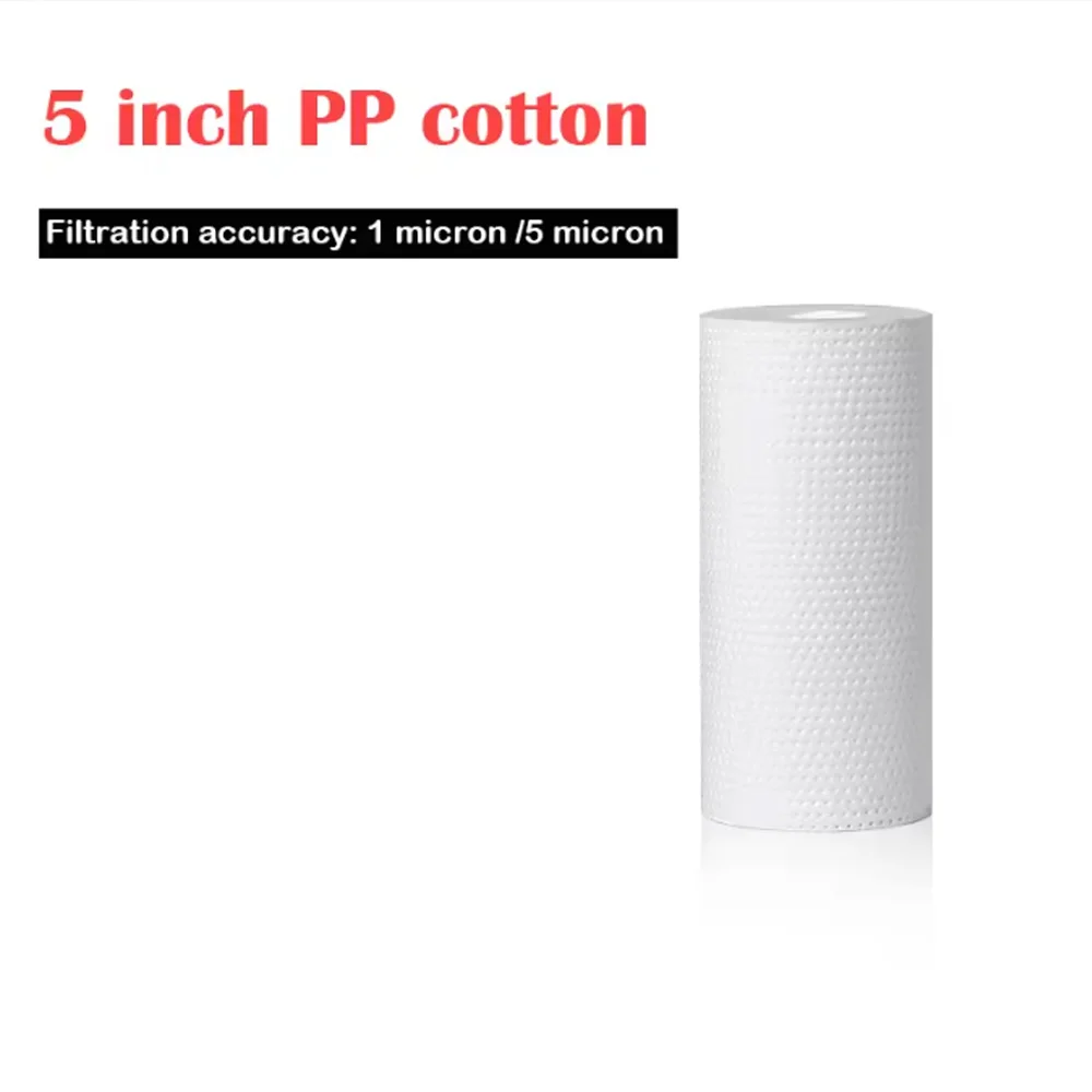 

Бытовой фильтр для воды, 5-дюймовый полипропиленовый хлопковый фильтр, сменный картридж для очистки воды от осадка 1/5 микрон, система обратного осмоса RO