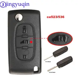 Jingyuqin CE0523/CE0536 chiave per auto a distanza per Fiat Scudo per Peugeot Partner Expert per Citroen Berlingo Dispatch (Van) chiave a distanza