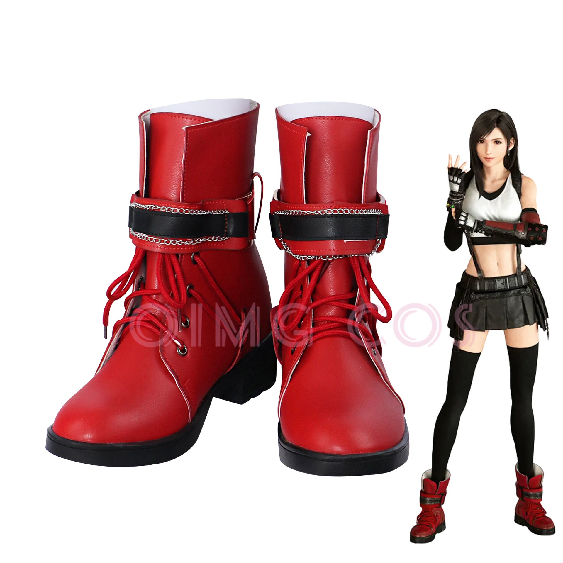 

Final Fantasy Tifa Lockhart Cosplay Shoes Anime Chinese Style Halloween for Gam emen