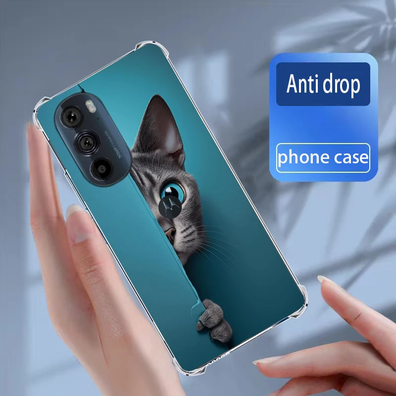 Cases For Motorola Moto Edge 30 Pro 5G Cover Soft Silicone transparent TPU Phone Case Coque Capa Bumper