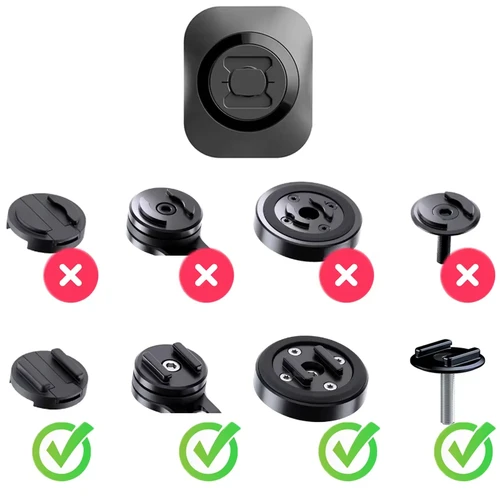 Imagen 2 del producto Adaptador de teléfono Universal, junta de interfaz adhesiva para motocicleta, bicicleta, conectar teléfono móvil, pegatinas de montaje rápido compatibles con SP