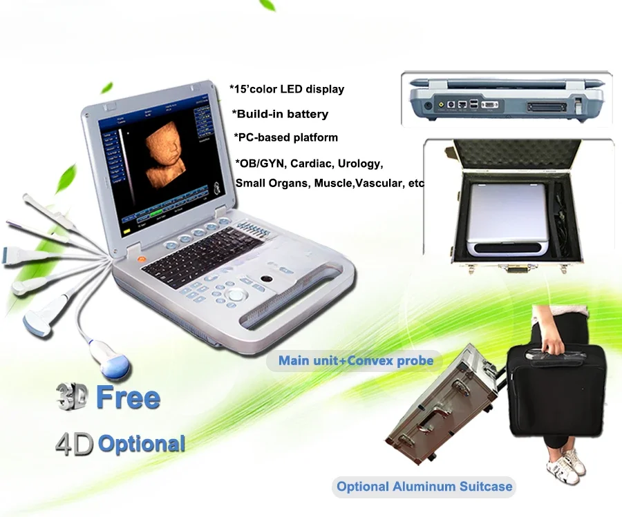 

Портативный 3D-ветеринарный ультразвуковой сканер — интеллектуальная визуализация тела для больницы с животными и клиники