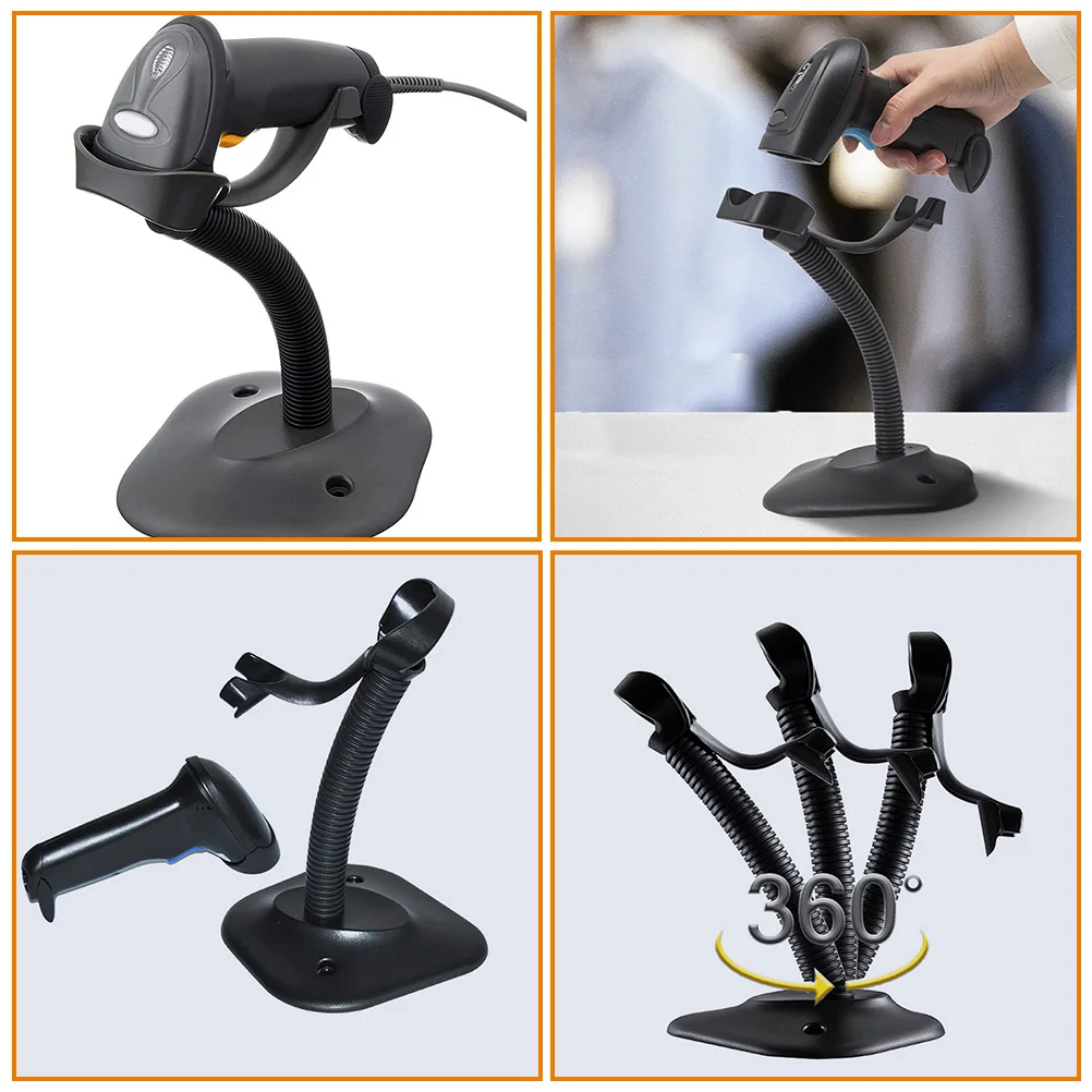 

Adjustable Barcode Scanner Holder Handheld Reader Stand Pp Material Lightweight Compact Stable Support Supermarket Store