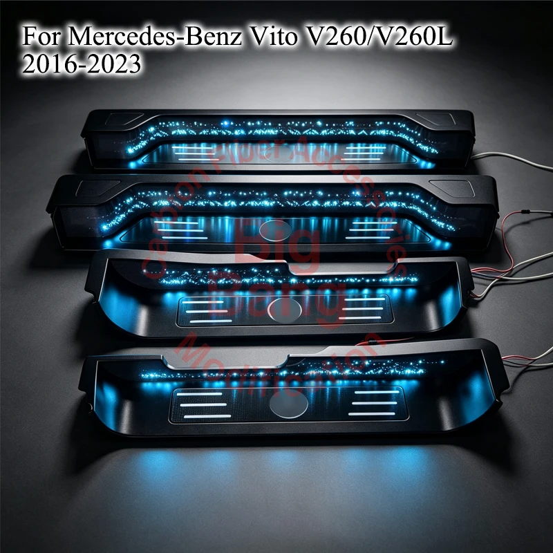 Suitable for Mercedes-Benz V260 door sill strips, V-Class V260L welcome pedals, and new Vito door sill strips/foot pedals. Dedic