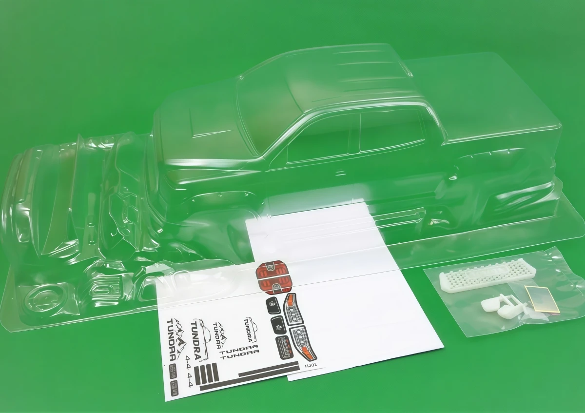 TC111 1/10 Tundra Widebody 200mm Drift Clear PC Body Shell With Light Buckets & Mirrors For 1/10 RC Drift Truck Upgrade Parts