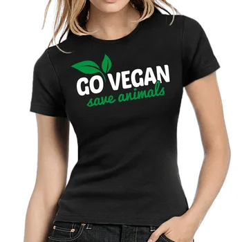 Go Vegan Save Animals Vegan Ethik 숙녀, 여성 소녀 애니메이션 그래픽 티셔츠, Y2K 탑, 남녀공용 여름 신상  Best5