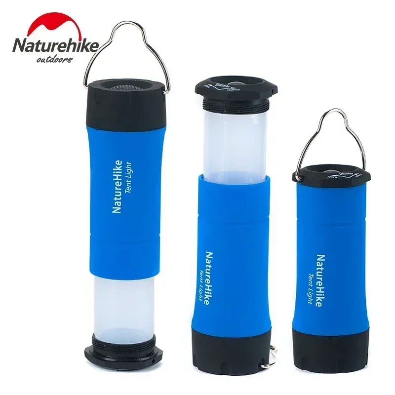 Naturehike Led Camping Tent Light Lamp Multifunctional Outdoor Zoomable Flashlight Work Light Searchlight Emergency Torch