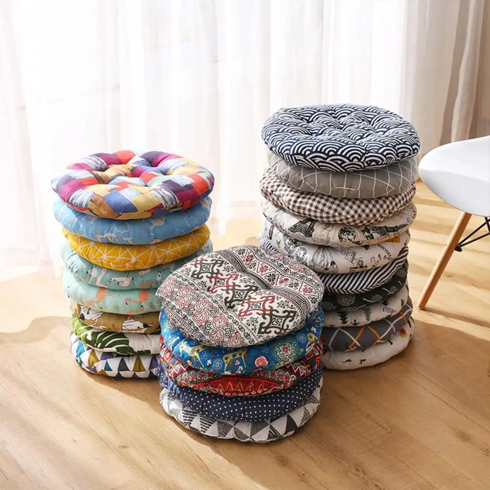 Dining Chair Pad  Fashion Geometric Pattern Seat Cushion Tatami Pad  Polyester Chair Cushion