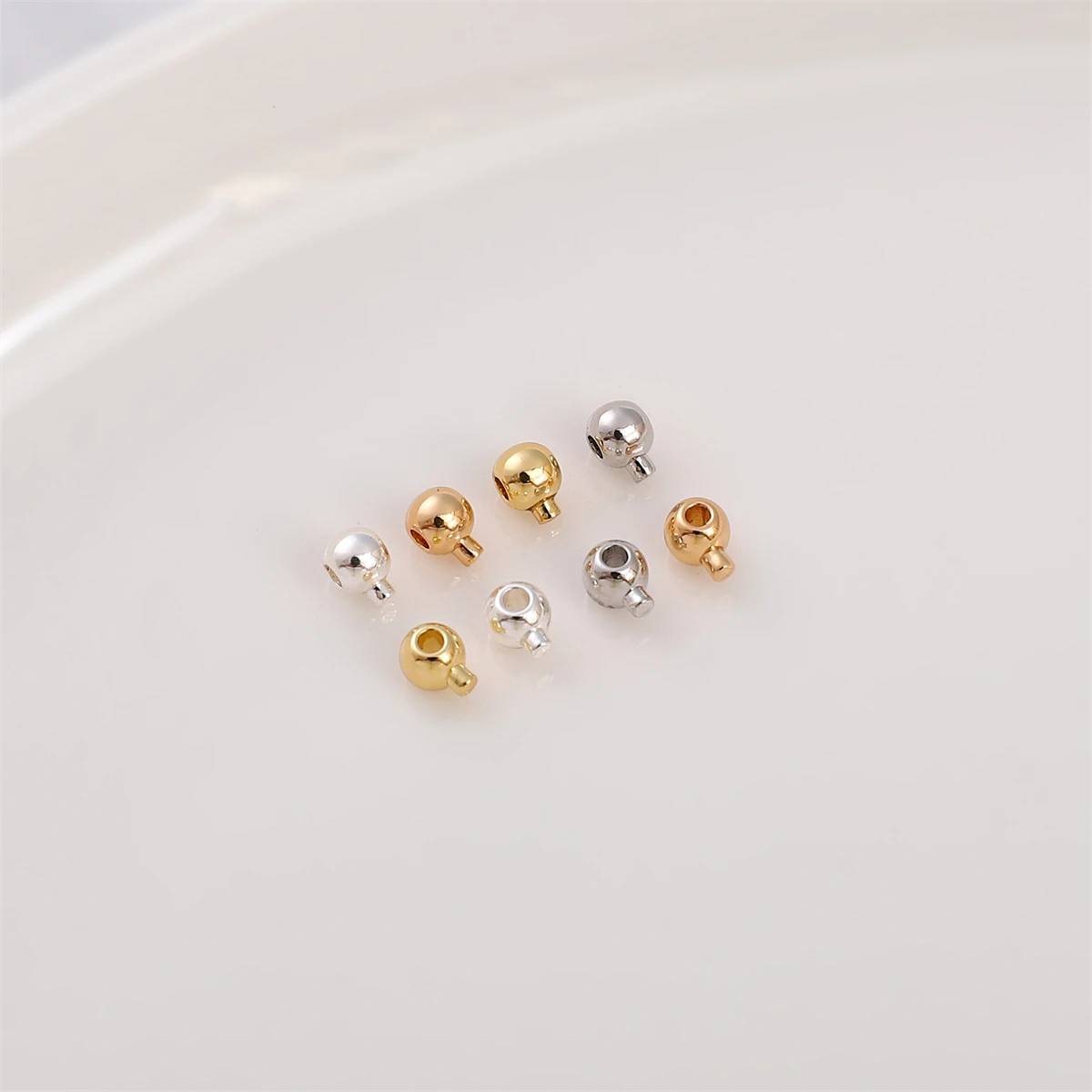 

2 шт Латунь Медь с 14 к позолоченными застежками бусины для самостоятельного изготовления браслетов ожерелий ювелирных изделий Аксессуары