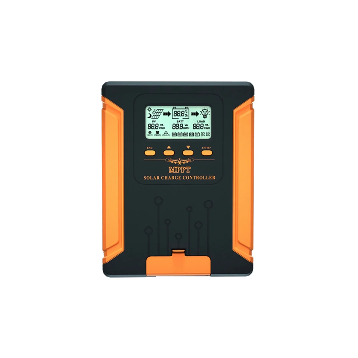 40A MPPT Solar Charge Controller 12V 24V 36V 48V Auto Adapting Lead Acid Lithium Battery Charging for Solar Panel