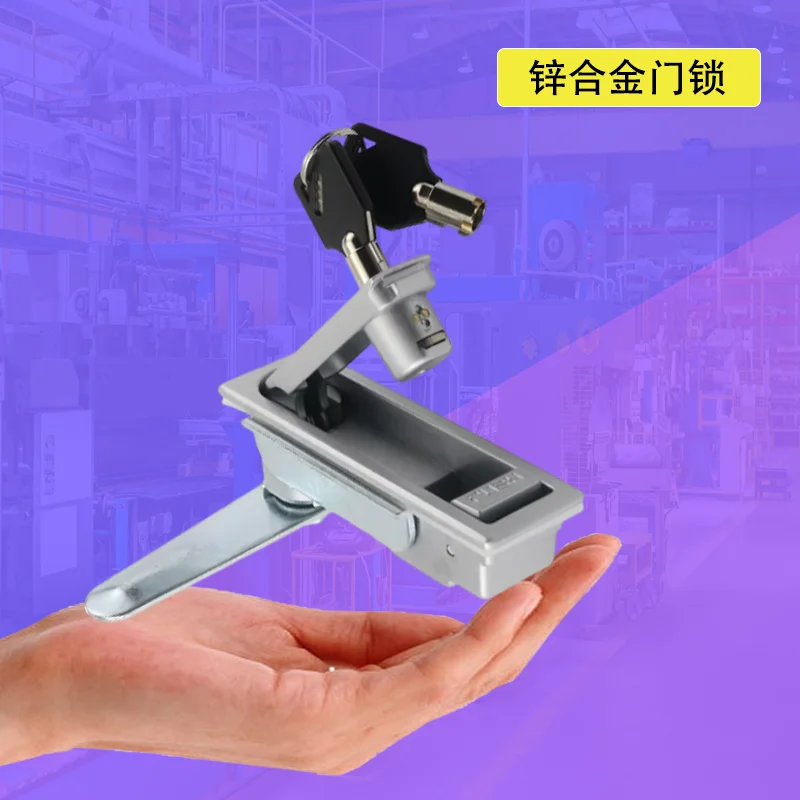 

Zinc Alloy Flat Locks Industrial Strength for Electrical Equipment Communication Boxes Charging Stations