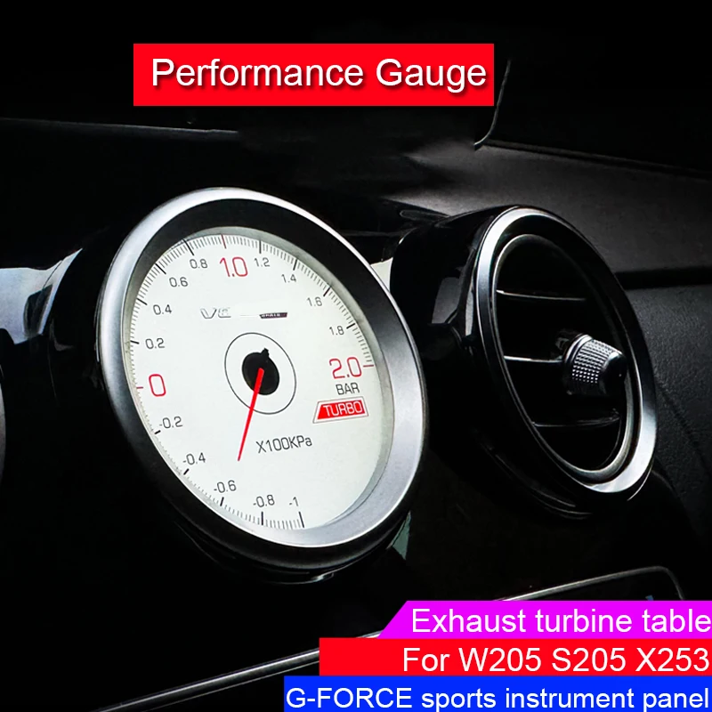 Performance instrument display For Mercedes Benz C-Class GLC W205 X253 S205 Oil Temperature Digital Meter G-FORCE sports panel