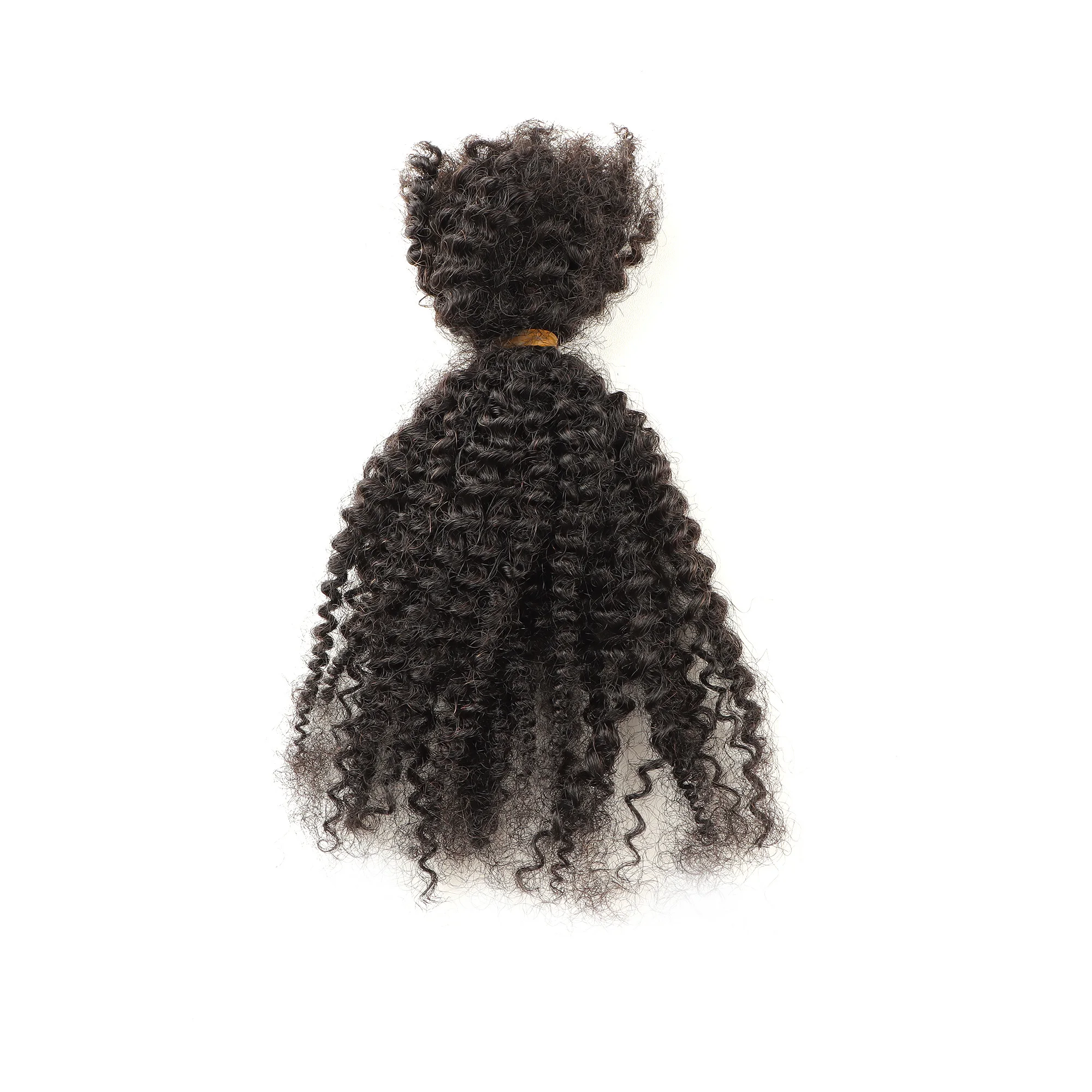 Afro Kinky Curly Locks, extensões de cabelo, Microclocks, trança humana, cabelo em massa para trança, Double Drawn Box, Crochet Tranças, 4C