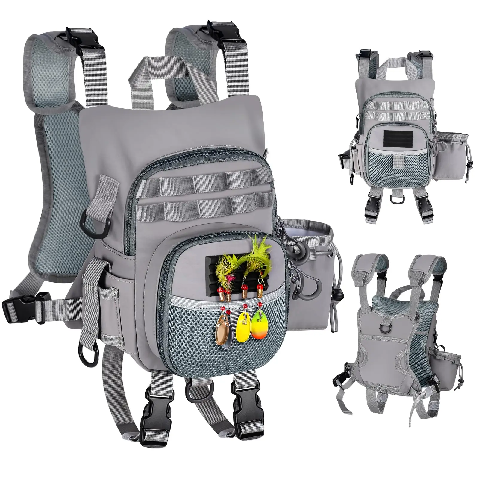 

Ultimate Lightweight Fly Fishing Chest Pack Water-Resistant Multifunctional Specialized Storage Bag For Streamside Adventures
