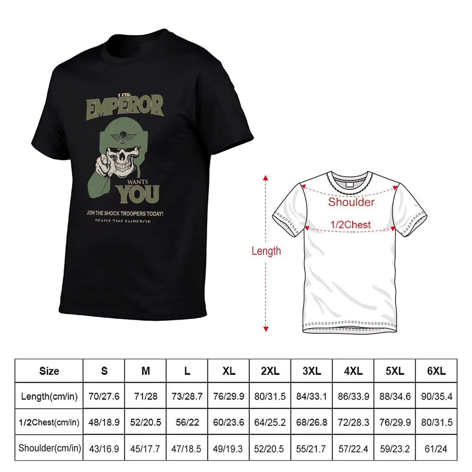 Cadia - Emperor wants you! T-Shirt Basic Simple Design Short Sleeve Shirt