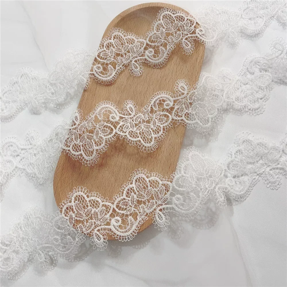 5yard Fish silk thread hollow lace Trimming,Wedding Dress Pajama Underwear Lace Edge Accessories lace trim
