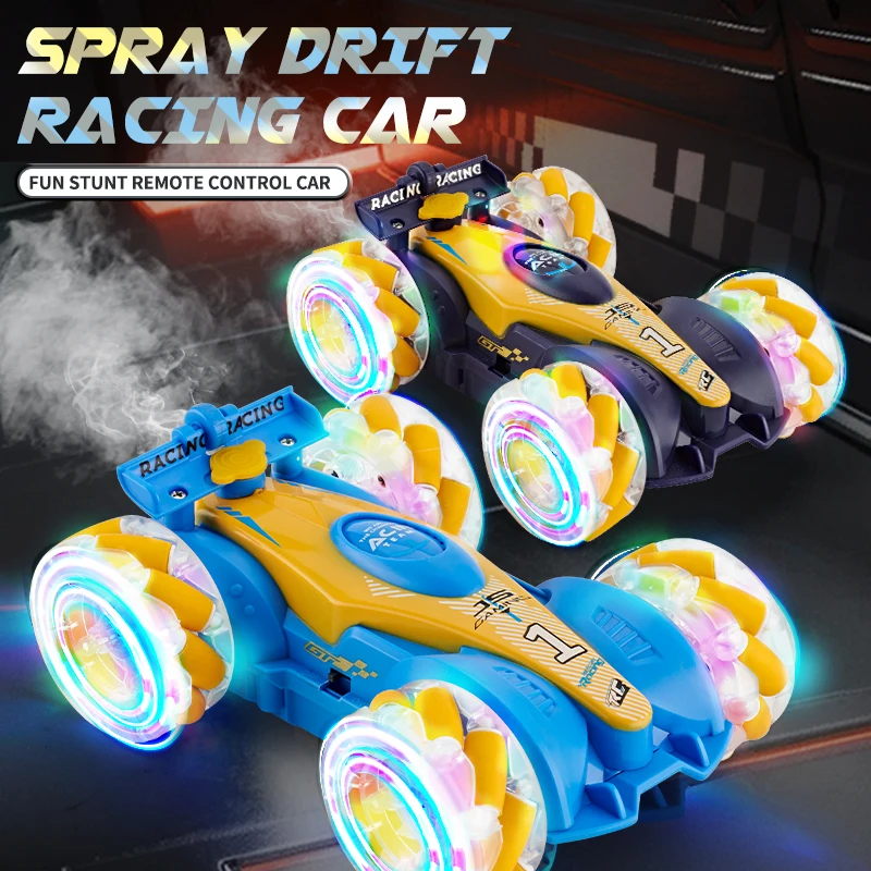 

RC Drift Cars Twist Drive 2.4G Remote Control Cars Gesture Induction 360 Rotating Off-road Spray Light Sound RC Racing Car Xmas
