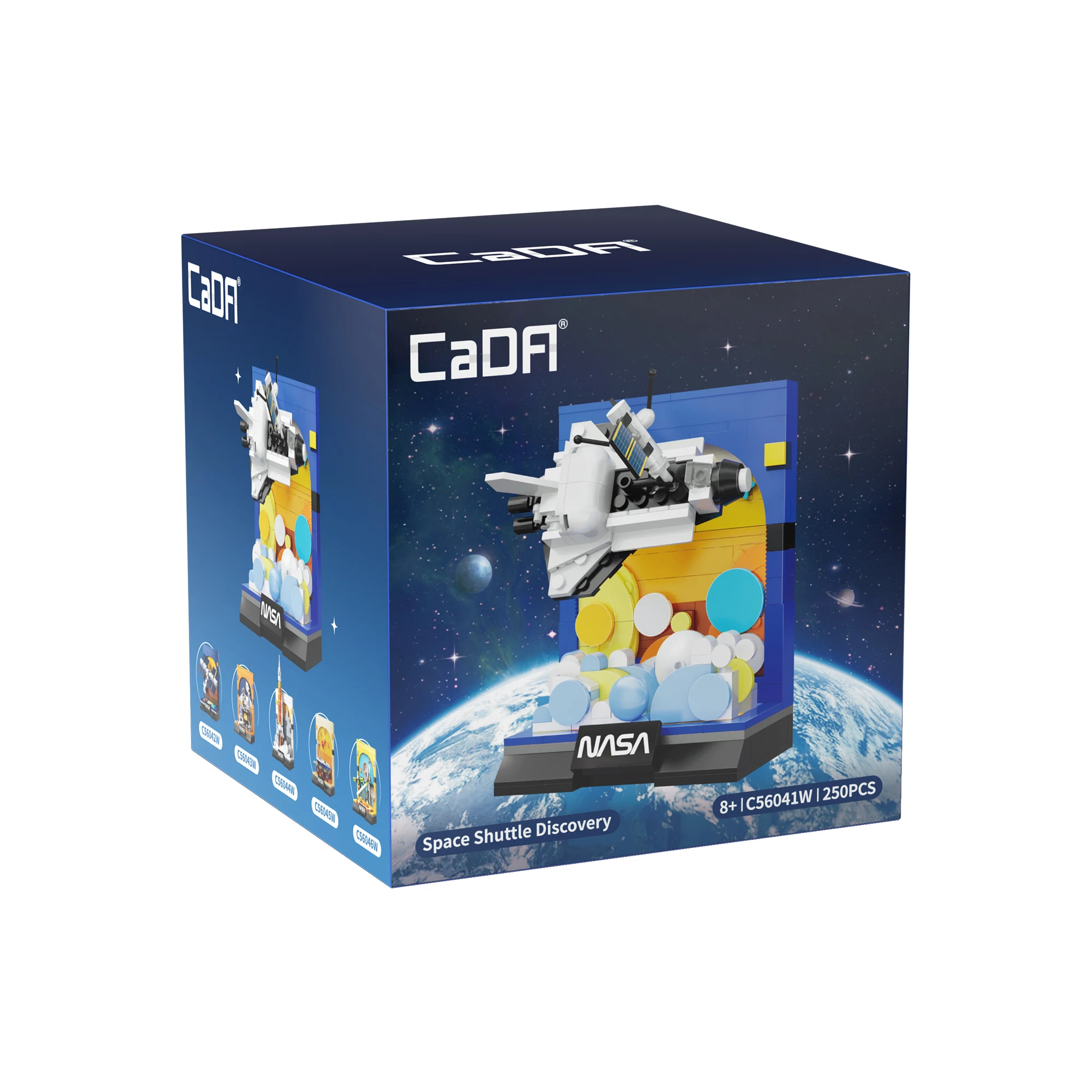 Cada NASA City Technical Aerospace Rocket Building Blocks Space Launcher Astronaut Figure Bricks Toys For Children Gifts