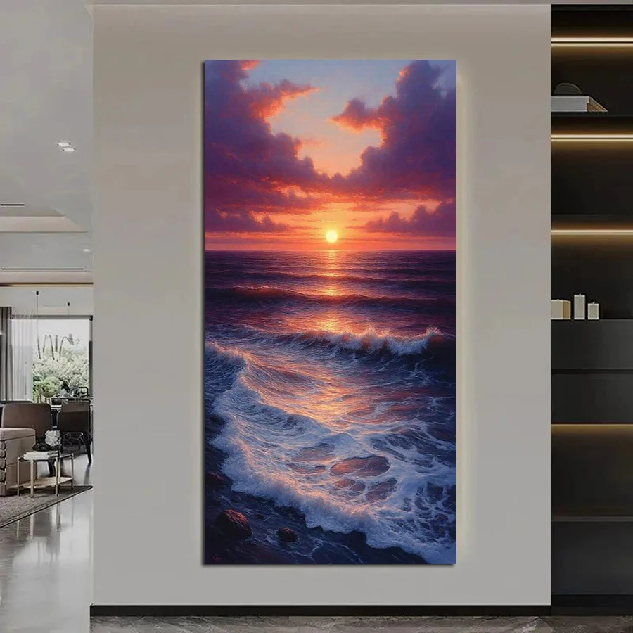 

Закат Море Природный Пейзаж Большой Размер Новый Diy Алмазная Картина Полный Квадратный Круглый Дрель Мозаика Вышивка Картина Настенный Декор