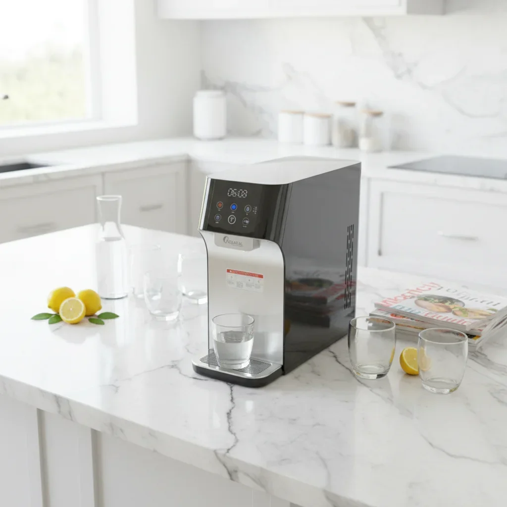 2026 Korean New Design Hot and Cold Water Countertop UF System with UV Water Purifier Machine Price