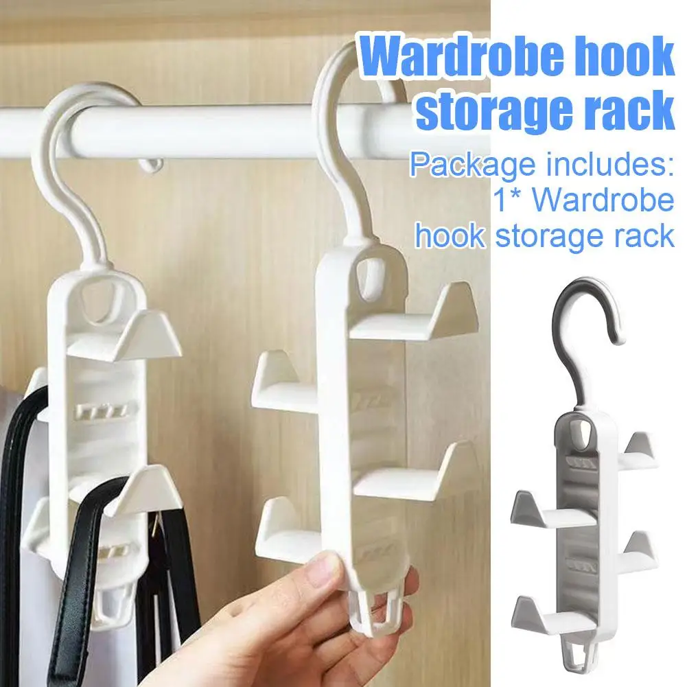 Bag Storage Tools Wardrobe Storage Clothes Rack Traceless Door Multifunctional Hat Rack Bag Non Perforated Hanging Hanging C3T4