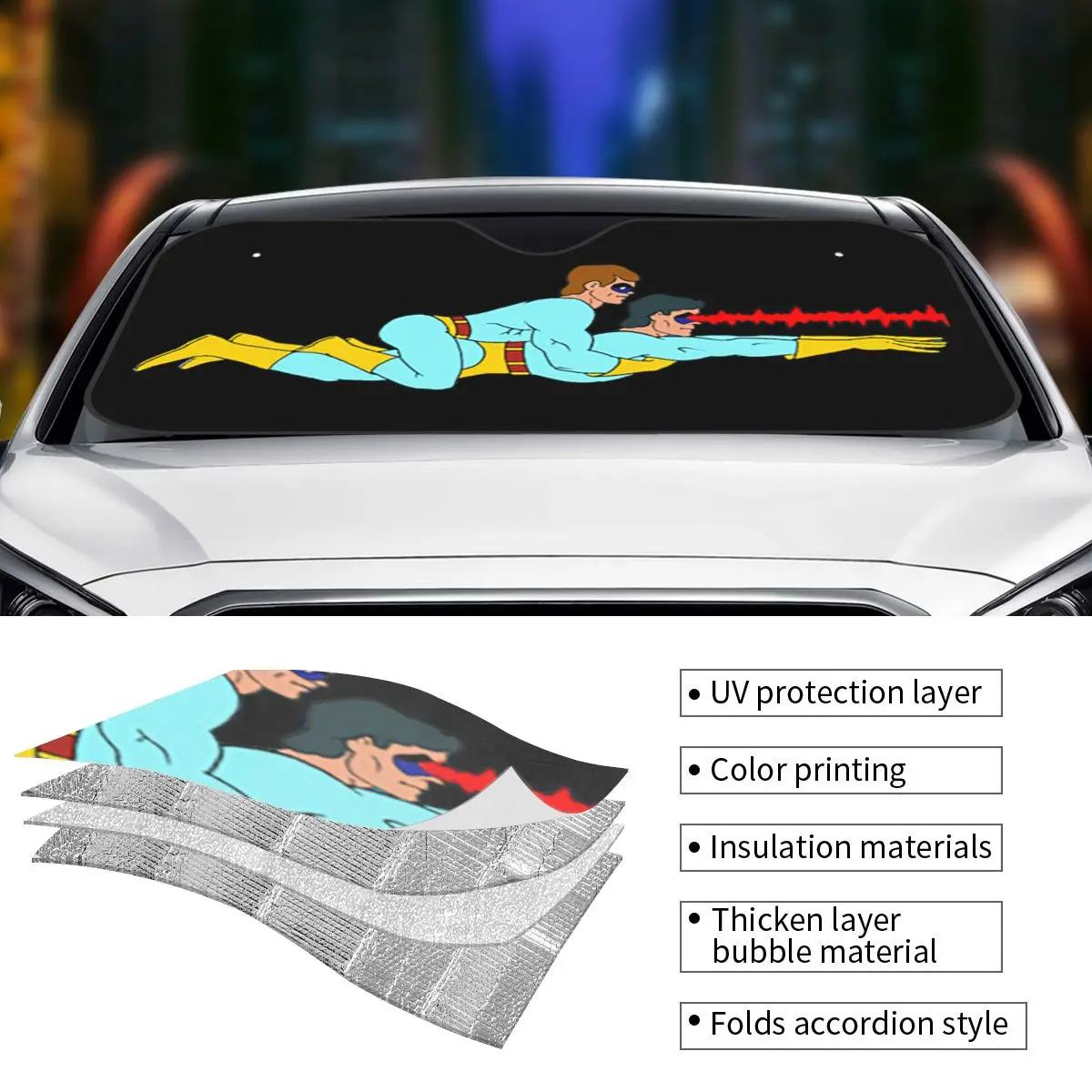 غامض مثلي الجنس الثنائي ظلة الزجاج الأمامي سيارة الزجاج الأمامي نافذة الشمس قناع الملحقات يغطي