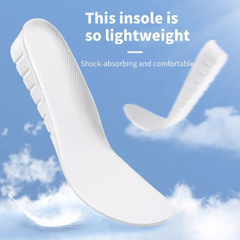 1 زوج امتصاص الصدمات الرياضة الارتفاع زيادة نعل للأقدام رجل إمرأة نعل إيفا وسادة الأحذية الناعمة #4