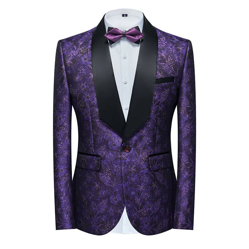 Z243Suit best man tuxedo banquet host performance suit