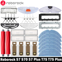 Roborock S7 S70 S7 Plus T7S T7S Plus Robotic Vacuum Cleaner Accessories Main Brush Hepa Filter Mops Dust Bag Replacement Parts