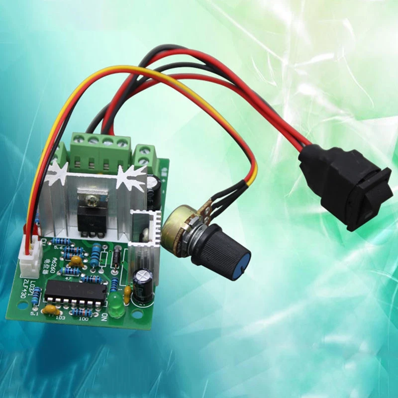 A64E PWM DC Motor Speed Controller Switch DC 20A Current Regulator 10-60V PWM DC Controller 150W 12V 24V 36V 48V