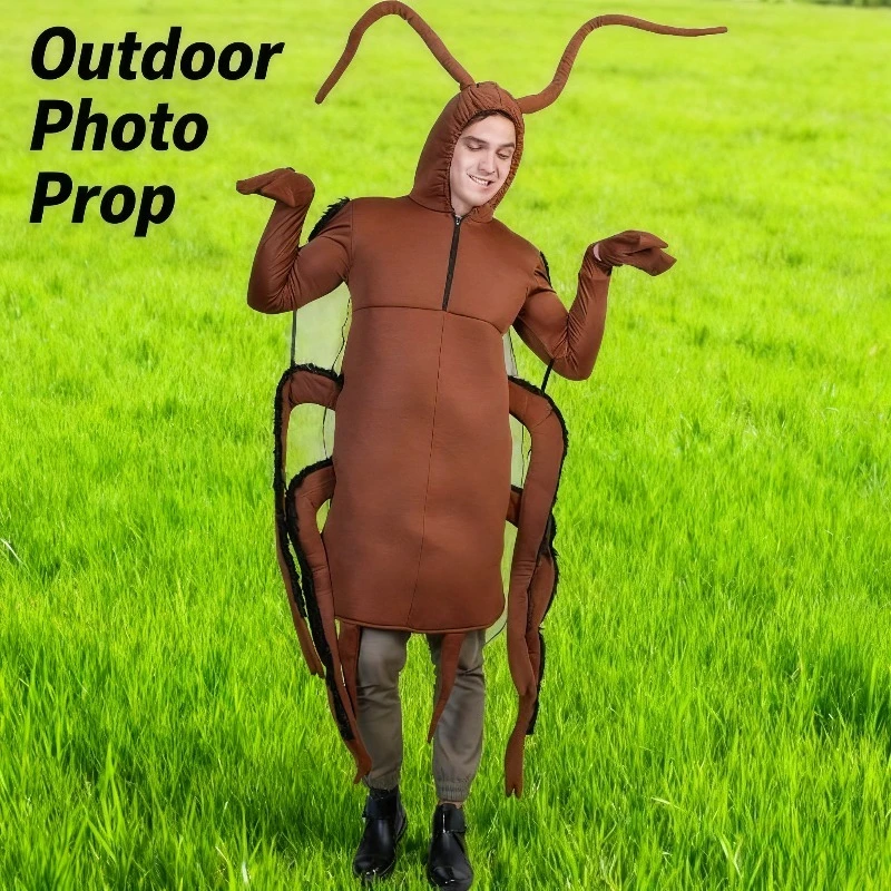 

Сиамский костюм животного таракана для взрослых, забавная вечеринка, одежда для селфи на Хэллоуин