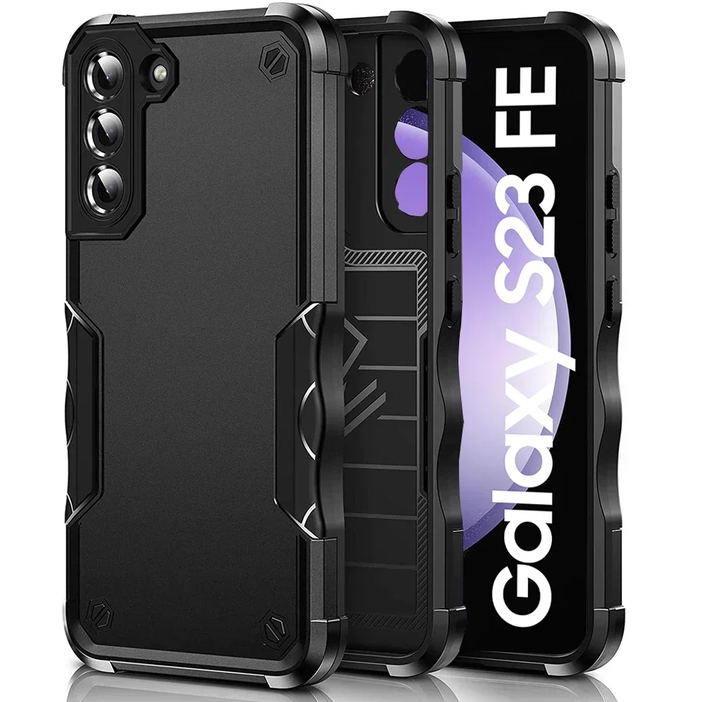 

Case For Samsung S24 S23 S22 S21 Ultra FE Plus A54 A34 A14 A53 5G Heavy Rugged Drop Cover Ultra-thin Shockproof Mobile Case