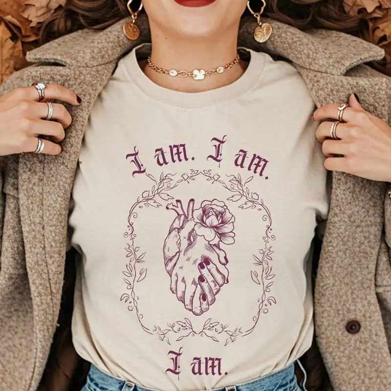 I Am Librariancore Sylvia Plath Fig Tree Pomegranate T-Shirt