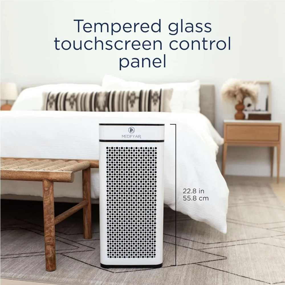 เครื่องฟอกอากาศ MA-40 พร้อมแผ่นกรอง True HEPA H13 |   ความคุ้มครอง 1,793 ft2 ใน 1 ชั่วโมงสําหรับควัน, ไฟป่า, กลิ่น, เกสรดอกไม้, สัตว์เลี้ยง