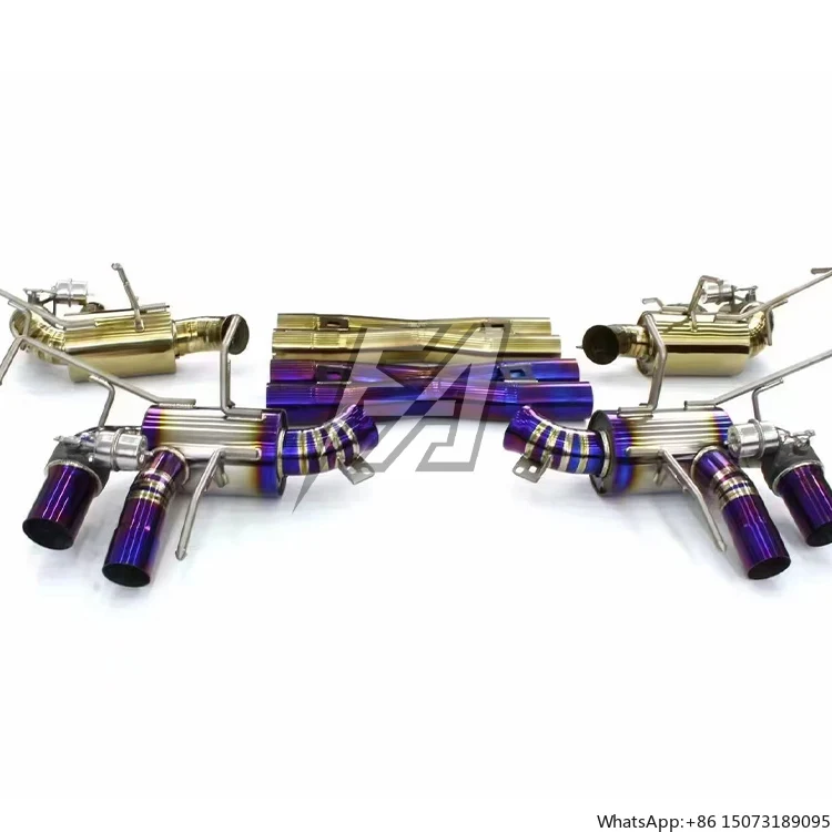 For  F12 Titanium Exhaust System Tail Section Electric Valve Muffler Exhaust Car Tail Exhaust Transformation Remote