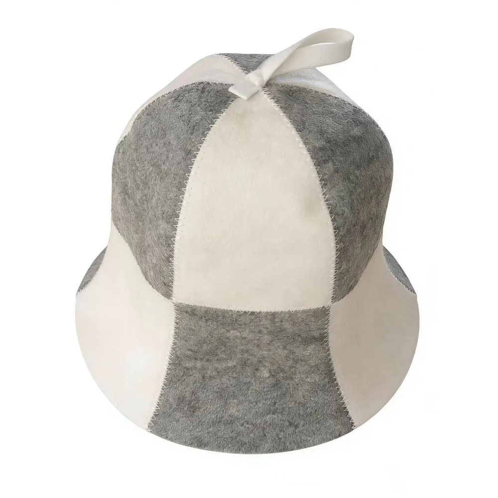 Gifts Leaf Pattern Sauna Hat Felt Snowflake Felt Sauna Cap Thickened Absorbent Spa Hat Bathroom Accessories