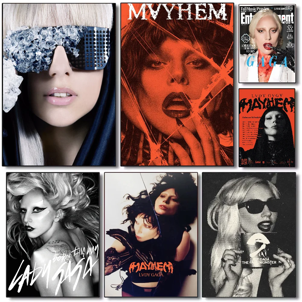 Sänger L-Lady Gaga Mayhem 5D Diamant Malerei Kreuzstich Mosaik Kits Home Dekoration Wandaufkleber DIY handgemachtes Geschenk