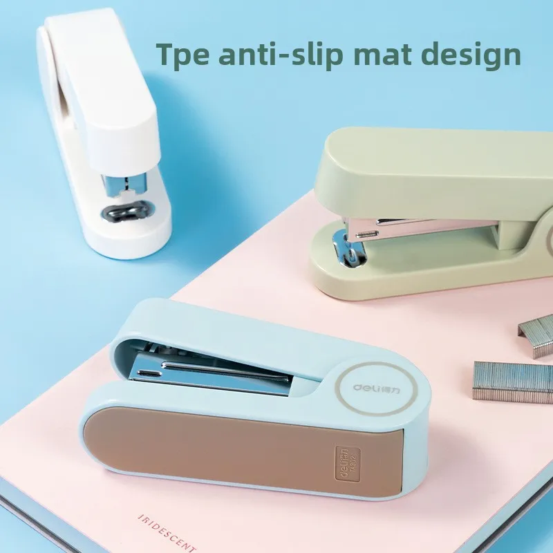 Mini Stapler for Student Office Use Portable Compact Effort Saving Small Stapling Device Light Duty Paper Binding Tool