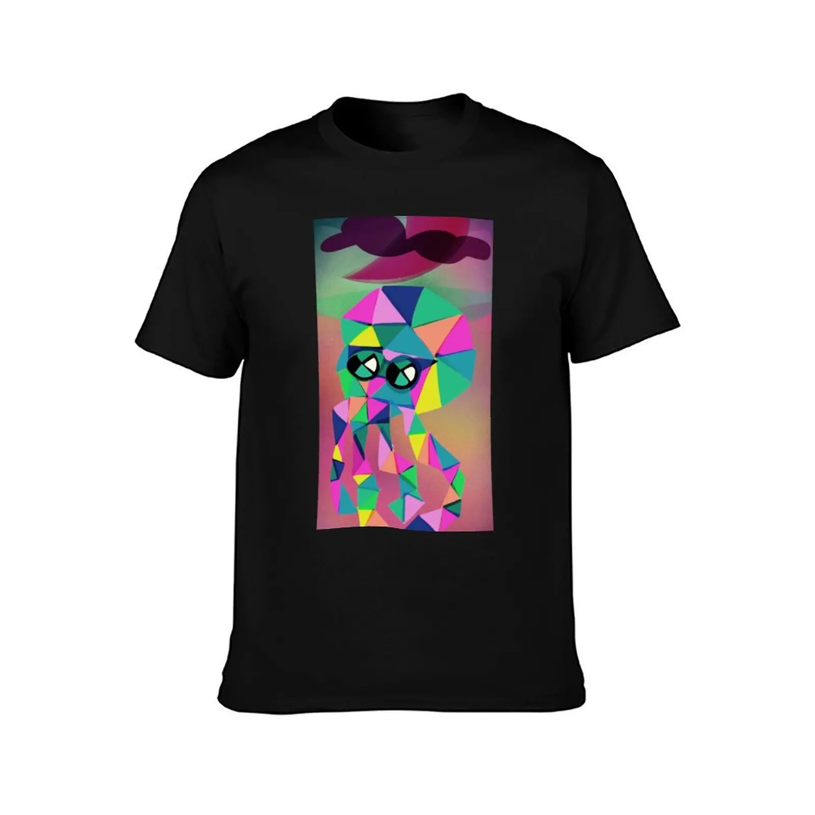 Squid No. 11 - Diamonds and Desert Sand Dunes T-Shirt Basic Solid Color Casual Tee Shirt T-Shirt