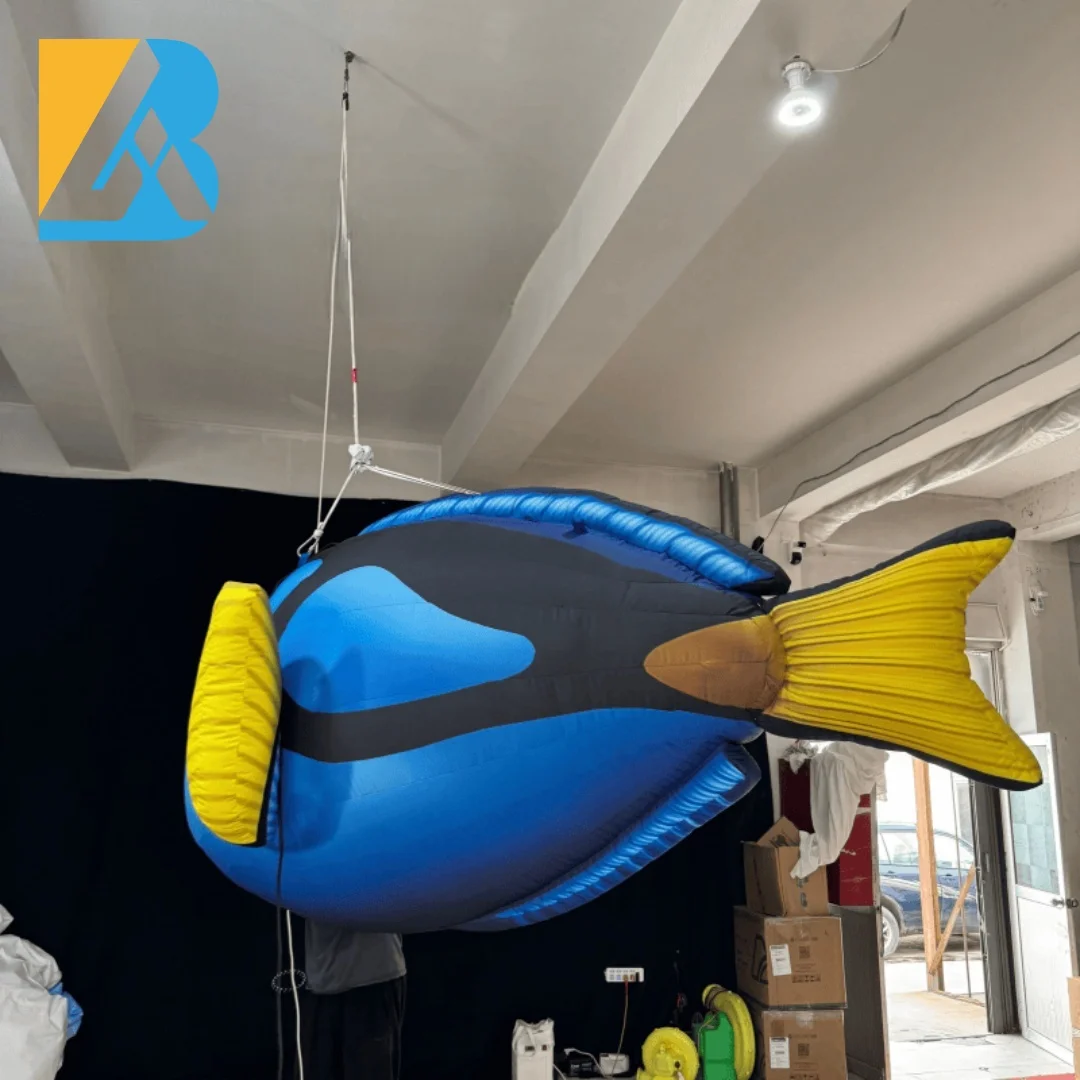 Bespoke Giant Inflatable Tropical Fish Design for Birthday Decoration Restaurant Toys