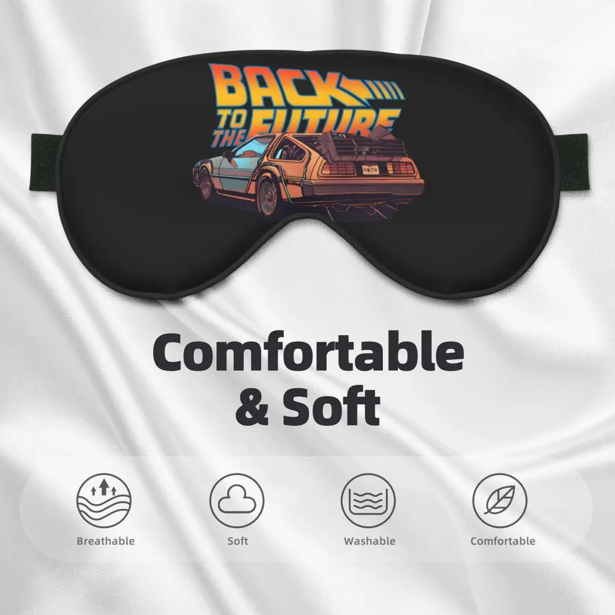 العودة إلى المستقبل أقنعة العين النائمة الخيال العلمي فيلم كوميدي اثنين الجانب قيلولة الصحة العين يغطي فندق الرجال النساء بقع العين الإبداعية