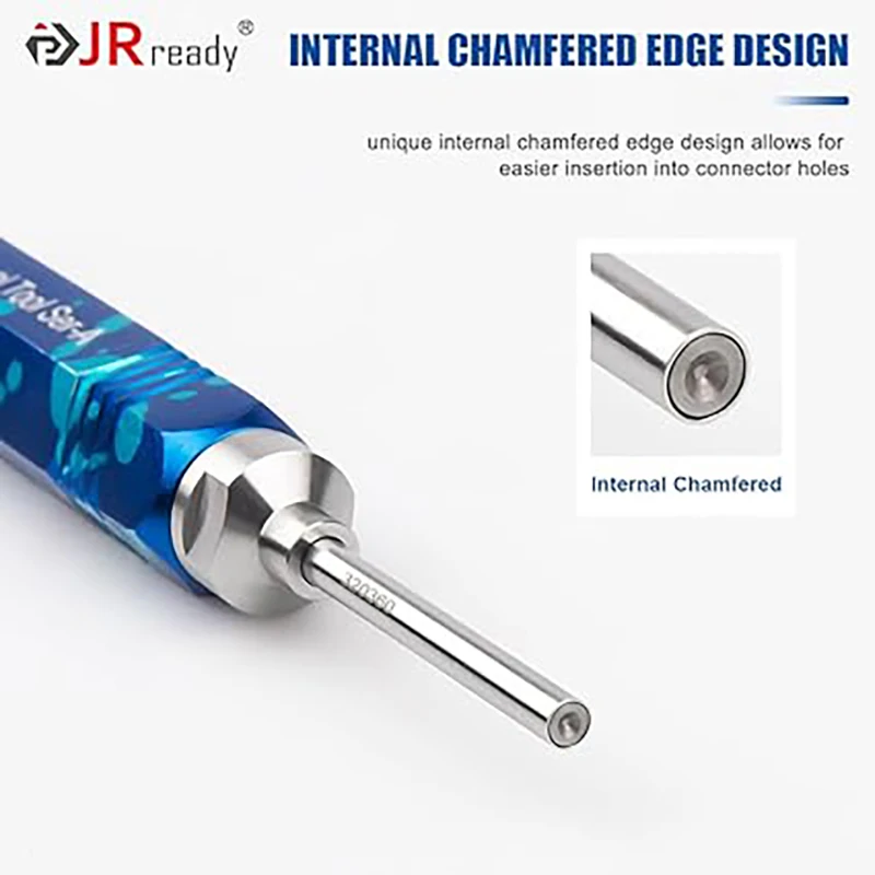 JRready ST5289 9PCS Tube Type Ejector Rod Contact Extraction Tool Set for AMP 4.2/6.35/2.13/CPC Series Pin and Socket Connectors