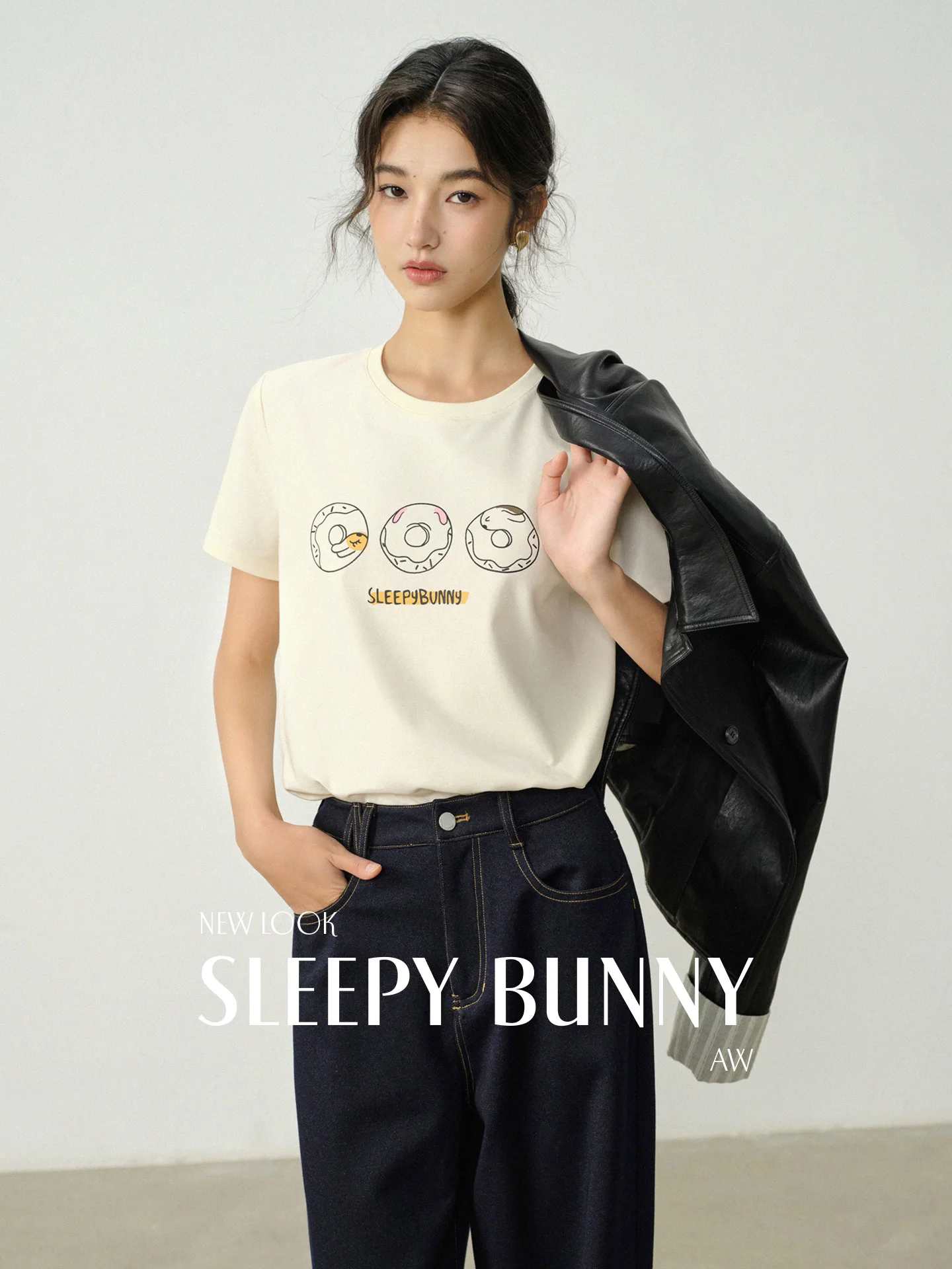 Playful Cute Casual Printed Short Sleeve T Shirt Summer Crewneck Straight Shoulder Youthful Slimming Graphic Tee Top for Women