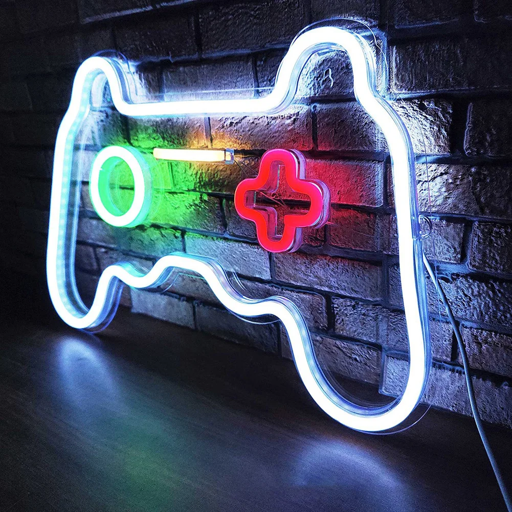 Gaming Neon Sign Gamer Wall Game Room Decor Gamer Gifts Neon Sign Wall Lights Led Sign For Teen Boys Kids Bedroom